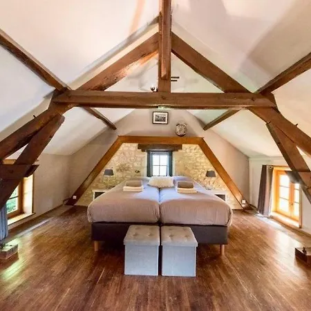 Domaine Des Grands Bois Privatise, 9 Chambres, 18 Personnes, Salle De Jeux, Piscine Panoramique Privee Et Chauffee * Sergeac